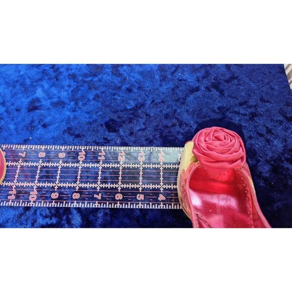 Rampage rosette heels, pink floral platform slingbacks size 6.5 - Picture 7 of 7